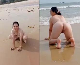 Đưa chị yêu miền Tây đi ngắm biển mà chị chơi bạo cởi hết đồ tạo dáng cho em trai quay phim